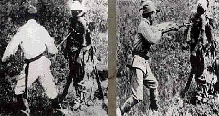 图文：日军把中国人当作练刺杀的“活靶”